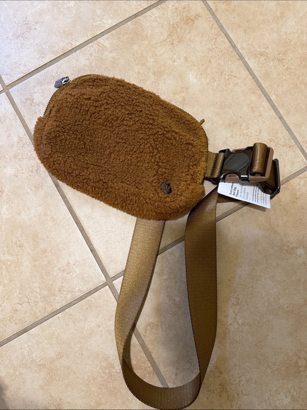 NWT lululemon Brown Sherpa Crossbody Belt Bag
